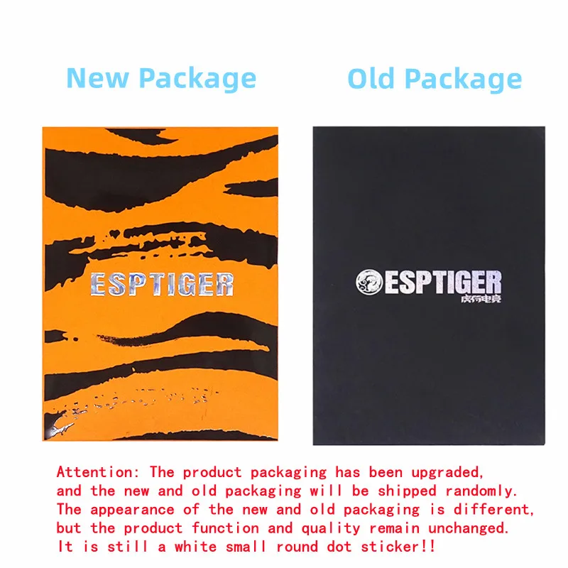 Novo 40 pçs esports tigre gelo rosa laranja v2 pé adesivo diy pequenos pontos almofada de pé arco borda esports 6.5mm 7mm