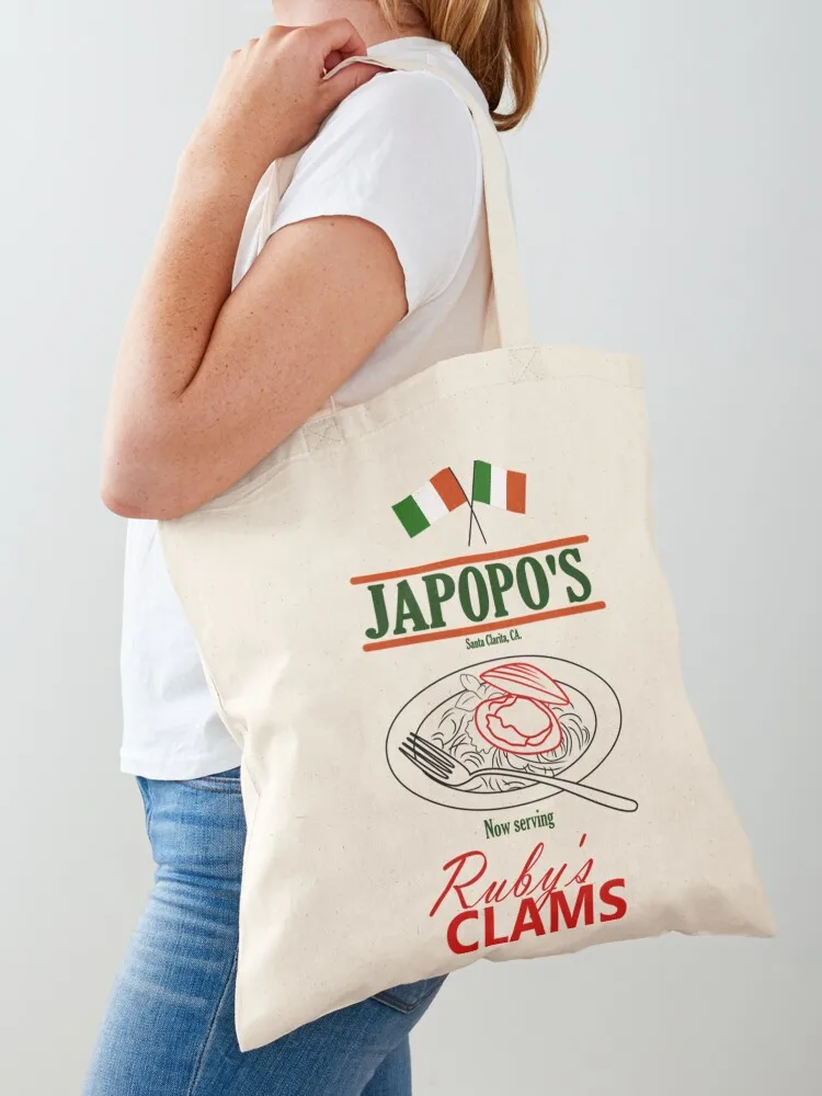 Santa Clarita Diet - Japopo's Clams (Pale Bg) Essential Tote Bag Shopping bags Handbags Canvas bag for women
