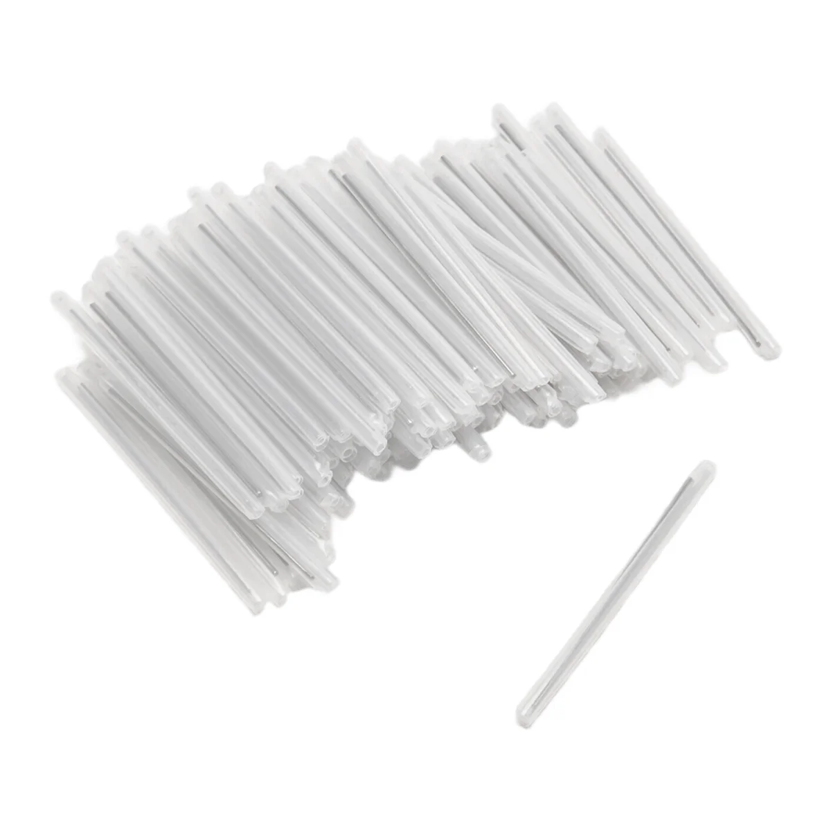 A79I 300 Buah Tabung Penyambung Serat Optik Lengan Pipa Panas Menyusut Panjang 4Cm