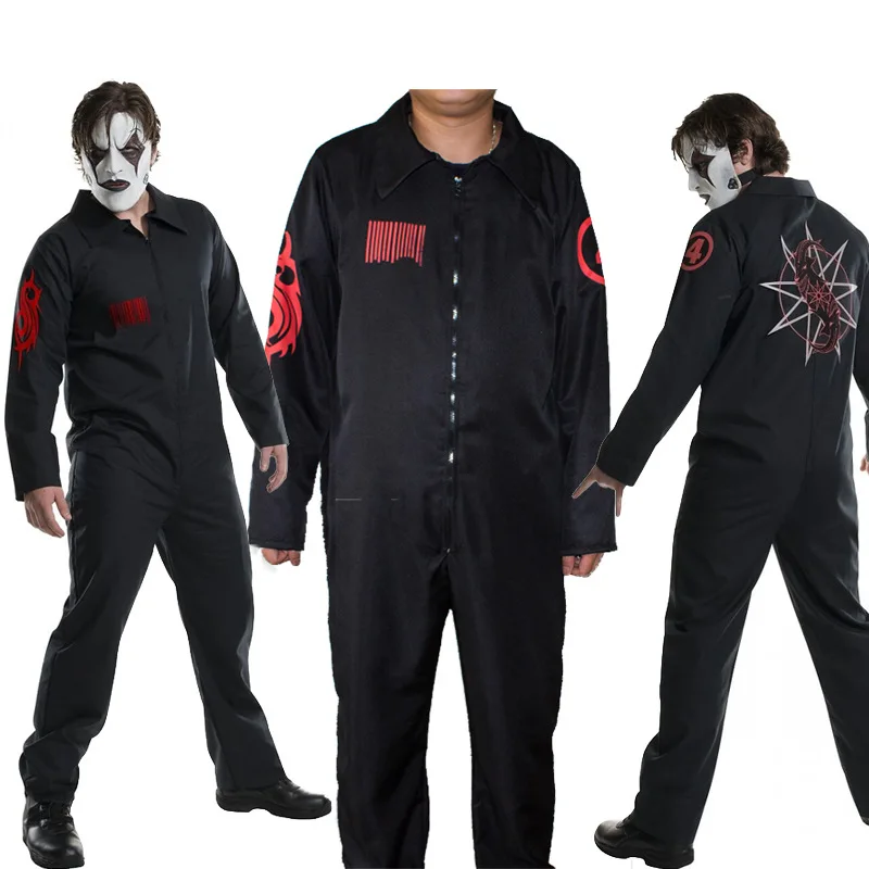 Neuer Slipknot-Jumpsuit Herren Halloween-Party Cosplay-Kostüm Ohne Maske Halloween-Cosplay-Kostüme Requisiten Jumpsuits