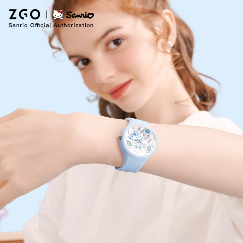 ZGO X Sanrio Cinnamoroll relojes para niños y niñas, relojes de cuarzo resistentes al agua, relojes de cuarzo, 897 de regalo para estudiantes de escuela primaria