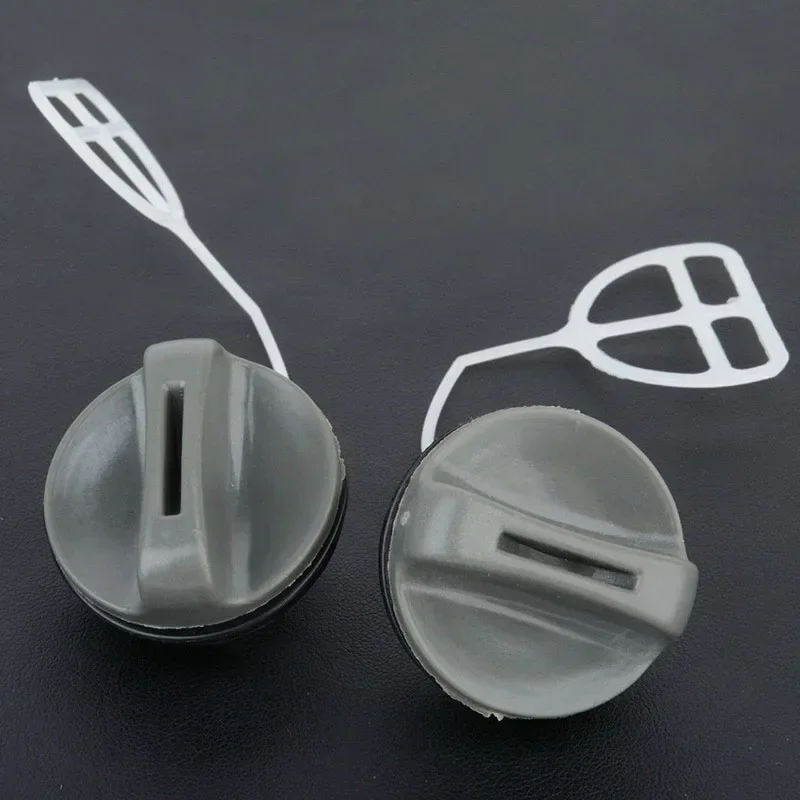 Fuel Oil Cap 2 Pcs Cover Black Sturdy Chainsaw Gas For HUSQVARNA 362 365 371 372 372XP Set Tank Suitable Brand New