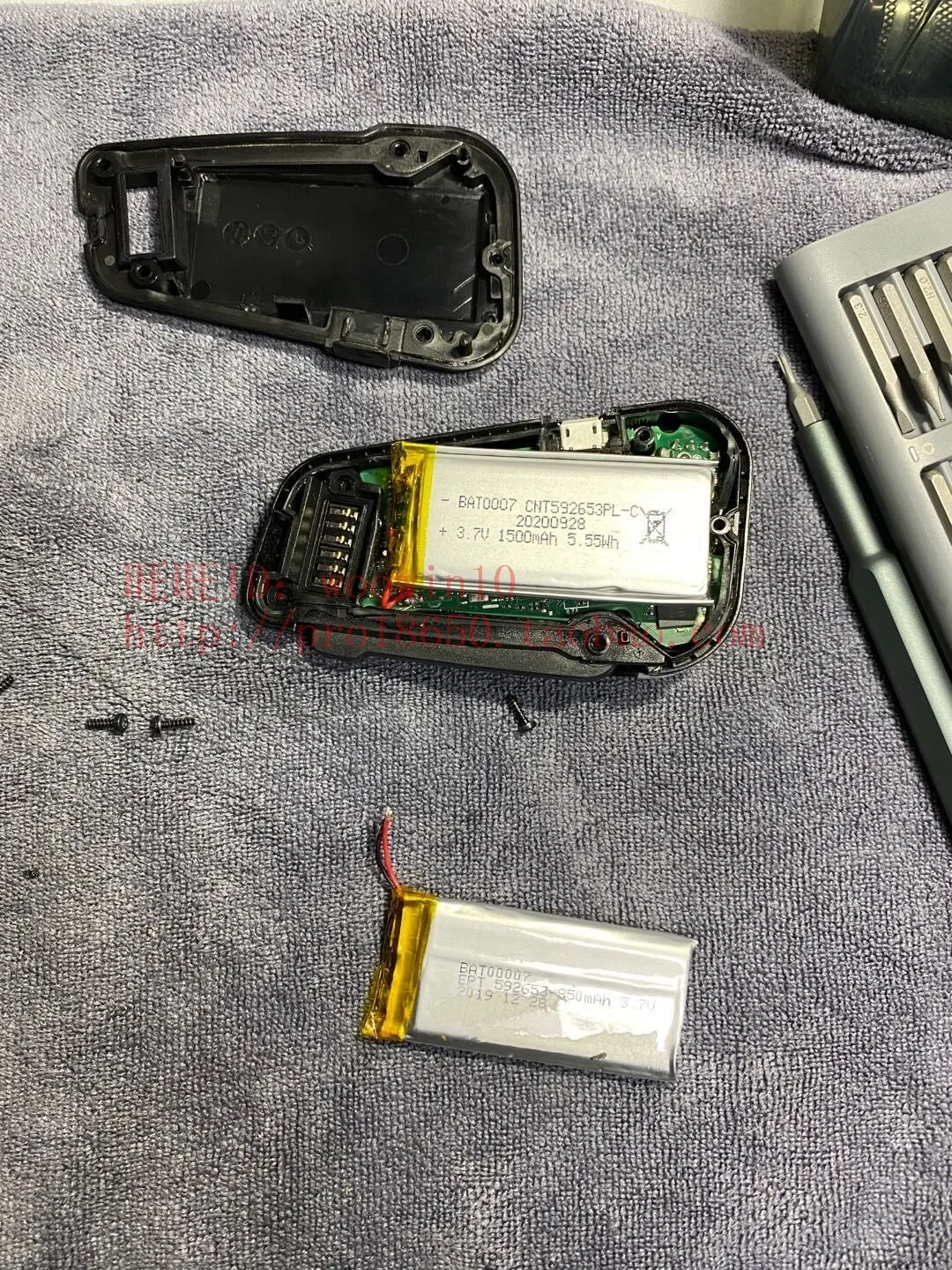 Für JBL Cardo Packtalk Bluetooth Headset Helmbatterie