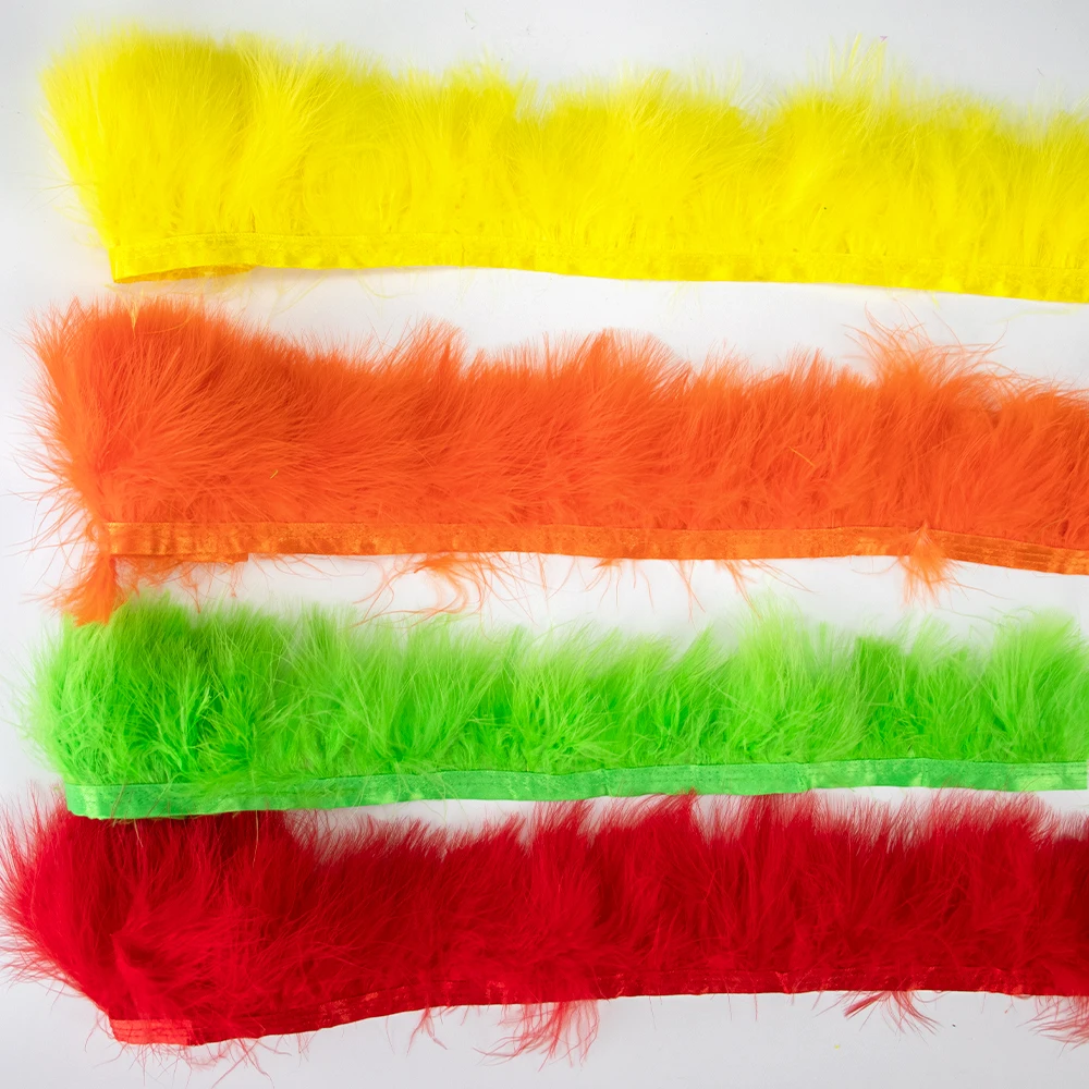 Natural Turkey Marabou Feather Trim 8-10cm 2Meter Fluffy Feather Fringe for DIY Craft Sewing Costume Wedding Party Home Decor