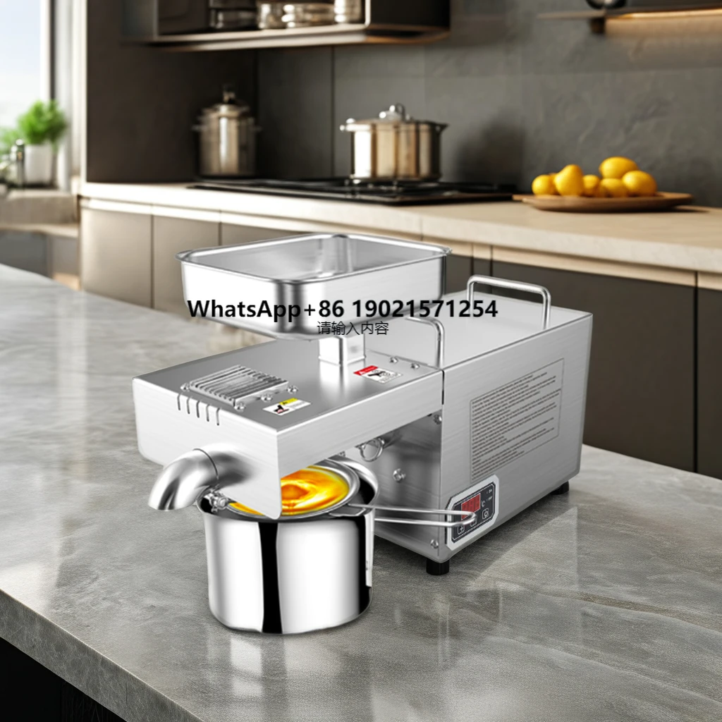 

Small Home Use Oil Presser Mini Stainless Steel Peanut Cocoa Coconut Sesame Walnut Sunflower Oil Press Machine MJ 899