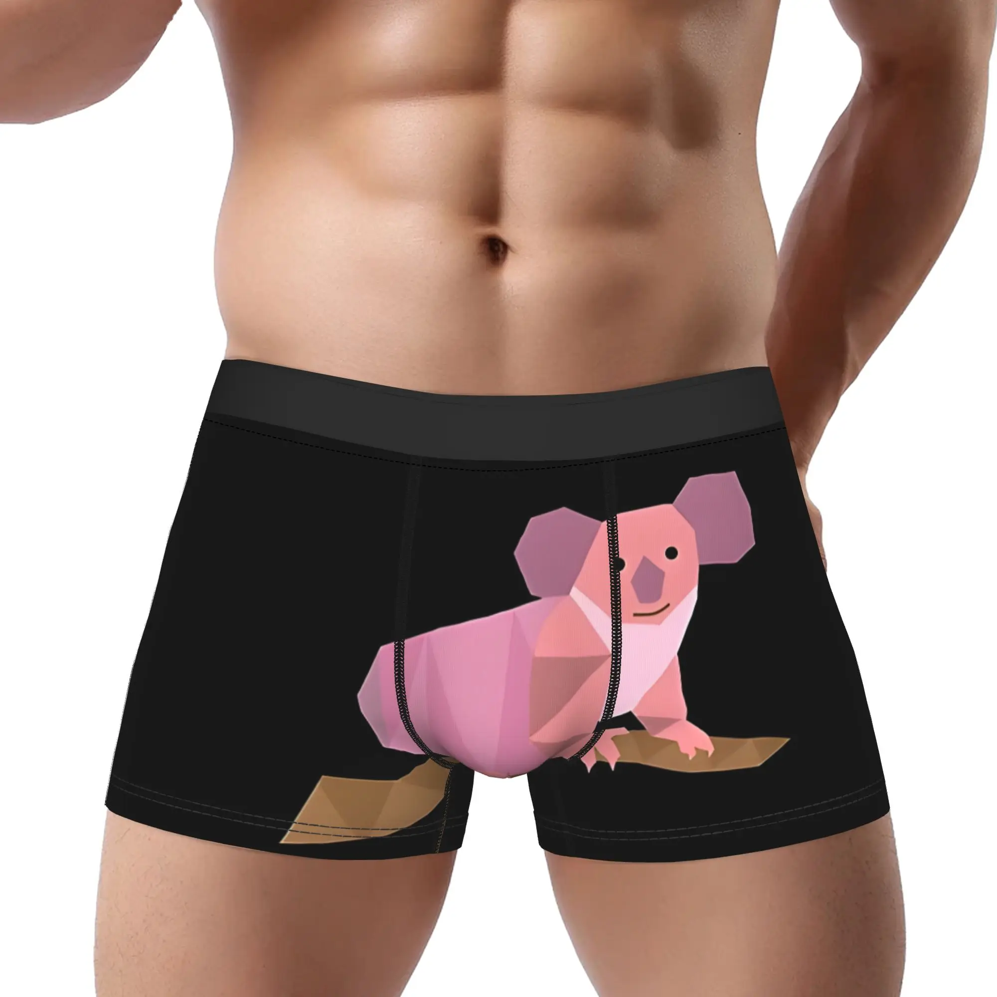 Koala Polygon Underpants Homme Panties Male Underwear animal Comfortable Shorts Boxer Briefs