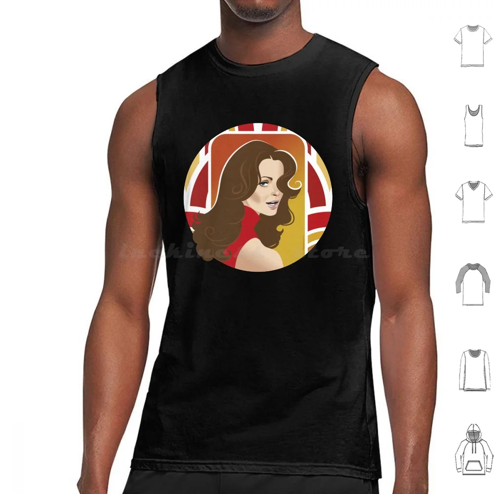 Angel Tank Tops Print Cotton Jaclyn Smith Garrett Charlies Angels Classic Tv Icon Alejandro Mogollo Art Alemogolloart