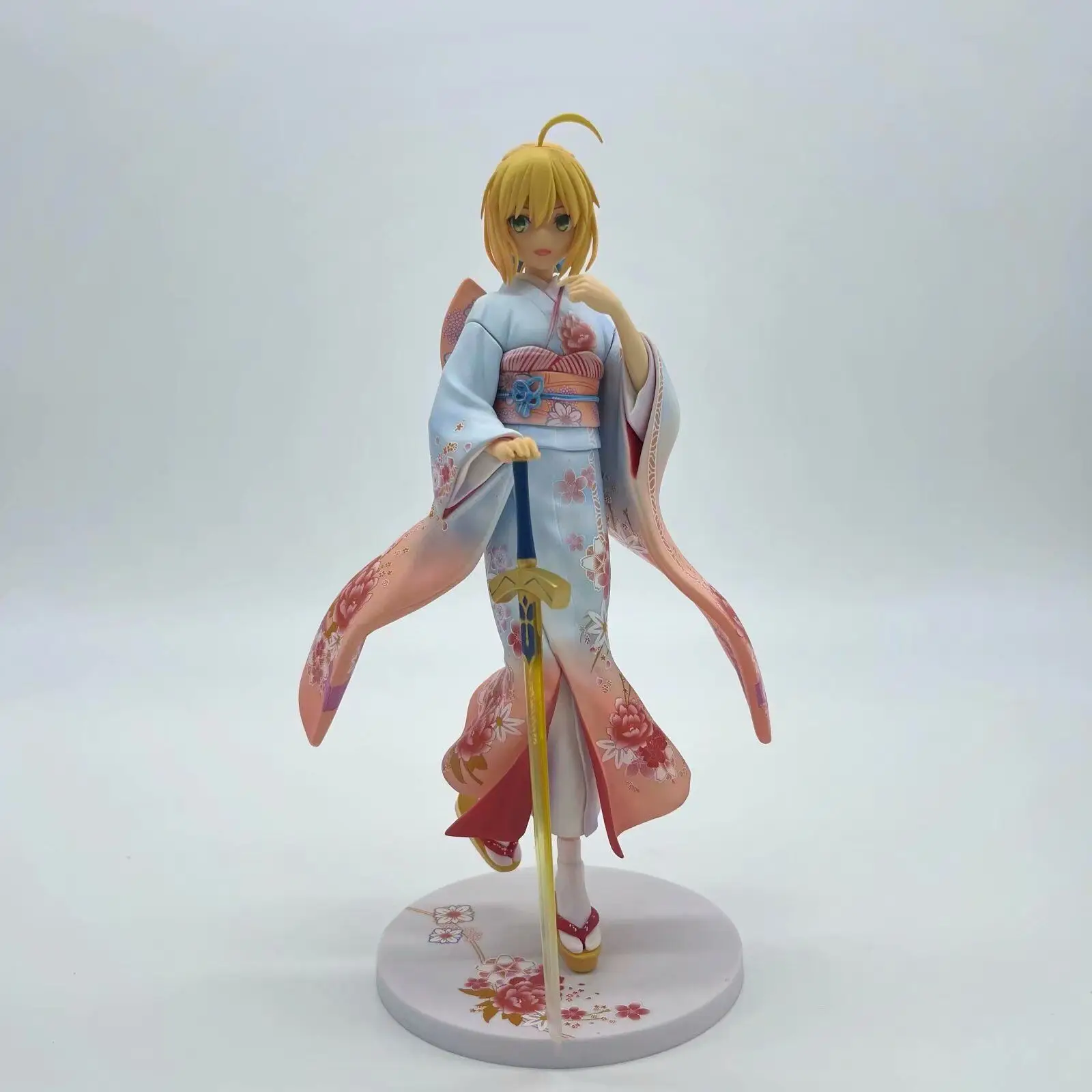 Cute Anime Fate Stay Night Saber Haregi Kimono Ver. 1/7 Scale Painted PVC Action Figure Collection Model Toys Doll Gift 24cm