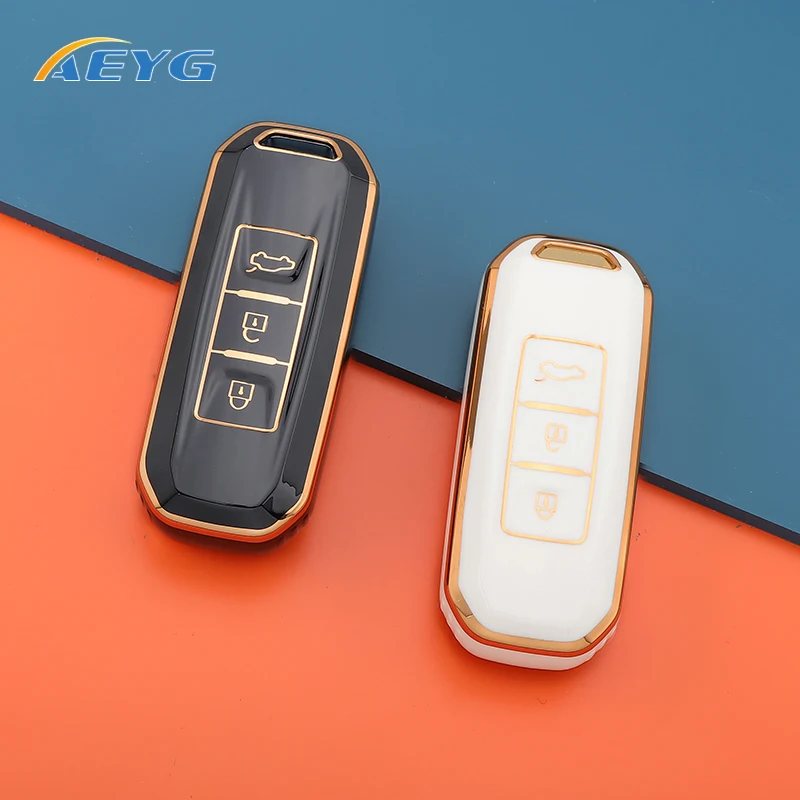 

New TPU Car Remote Key Case Cover Shell For Baojun 530 730 560 310 310W 510 E100 E200 2014-2017 2018 2019 2020 2021 Accessories
