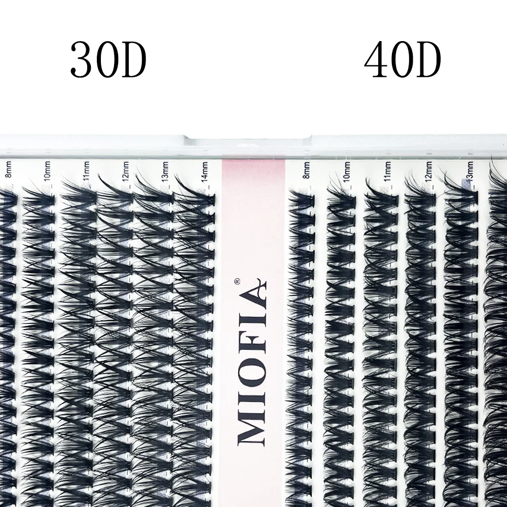 12 Rows Eyelash Natural Lashes Extension kit 240 Cluster 30/40D Mixed Mink Eyelashes individual Eyelash bundles DIY Makeup Tool