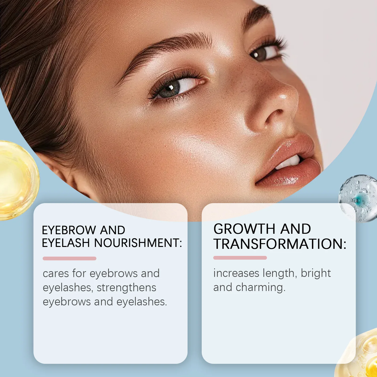 Soro de crescimento renovador de cílios, 7 dias, líquido para alongamento de cílios, maquiagem poderosa, natural, enrolado, grosso, produto de cuidados com as cílios
