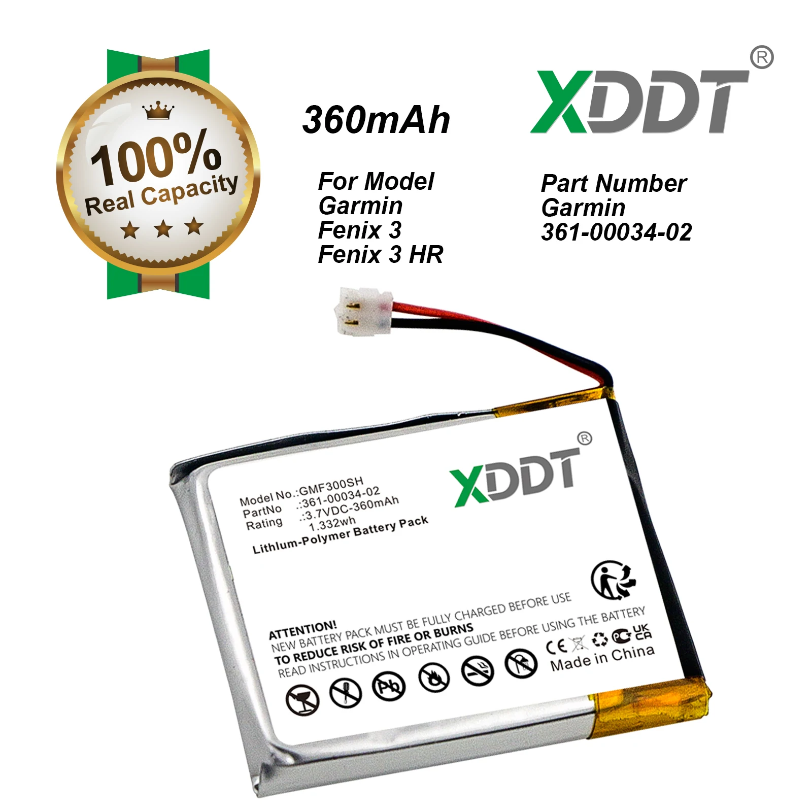 Replacement 360Mah …