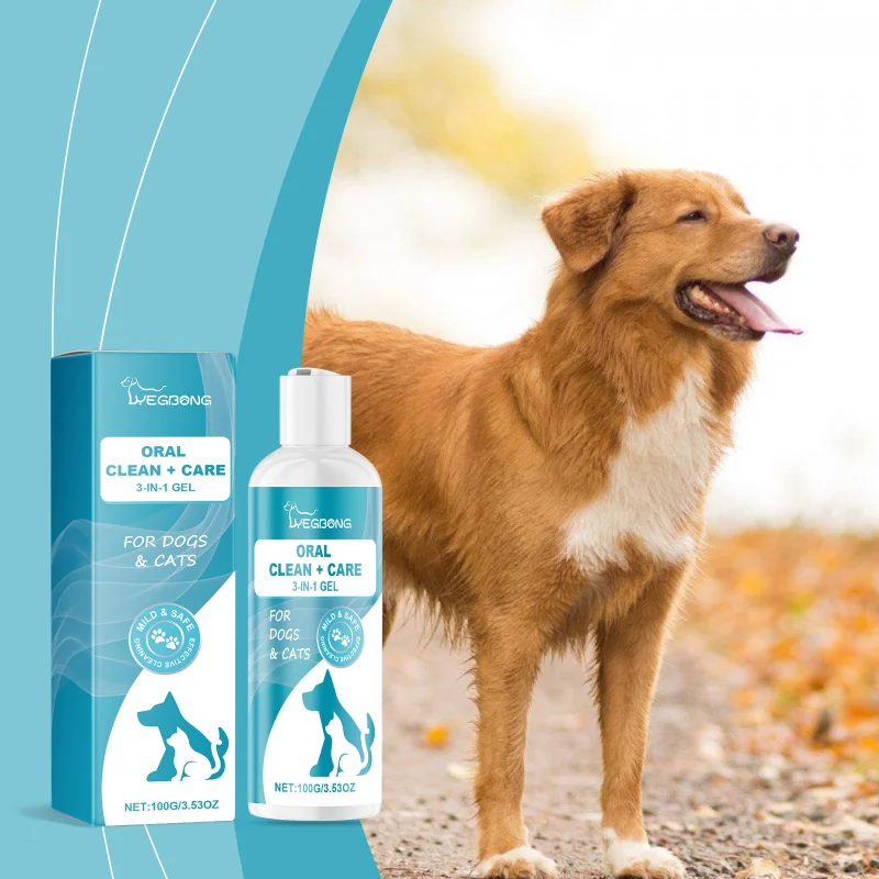 

Pet Tooth Cleaning Gel For Dogs & Cats - Dental Care Gel With Aloe Vera Helps Freshen Breath & Reduce Plaque Buildup