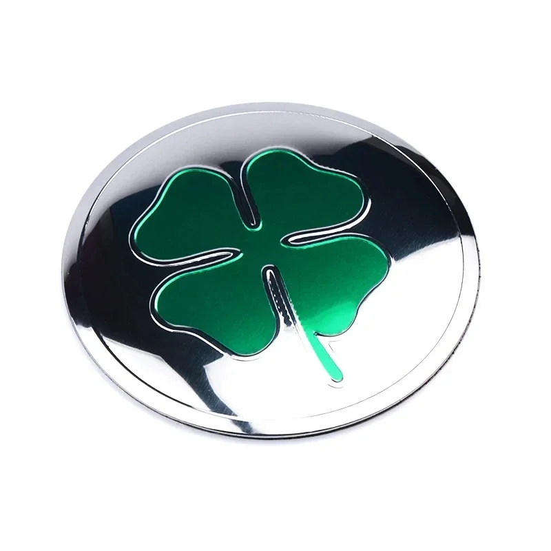 4PCS 56MM Four Leaf Clover Emblem Car Wheel Center Hub Cap Stickers Auto Rim Cover Badge For HONDA TOYOTA  AUDI BMW KIA TESLA