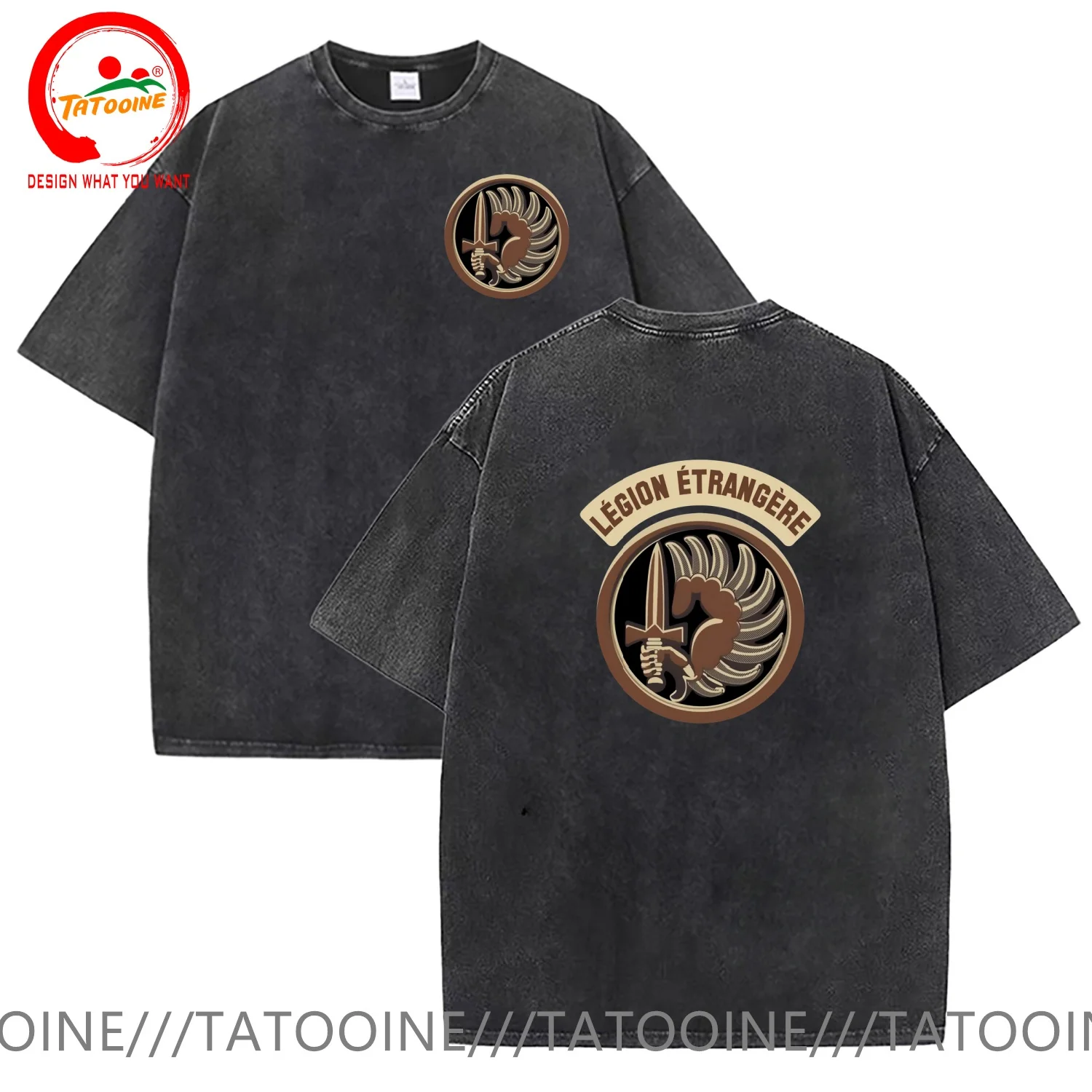 

Винтажная хлопковая футболка Foreign Legion Le gion Etrange re French Футболка Мужская летняя повседневная футболка Мягкая модная футболка