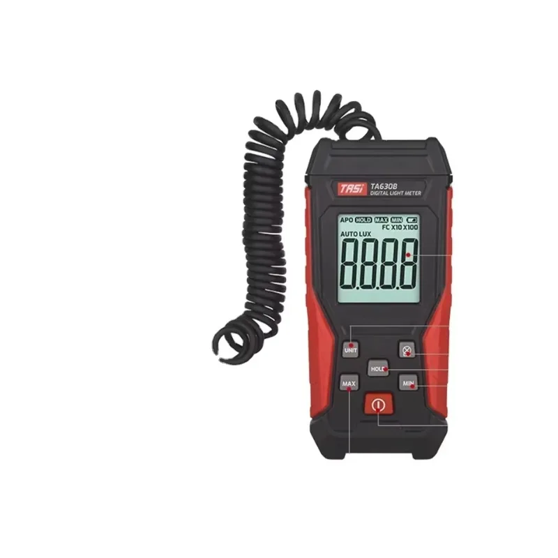 TA630A TA630B Digital Lux Meter Backlit LCD Screen 0.1~200000LUX & 0.01~20000FC Light Sensor Illuminance Photometer Detector