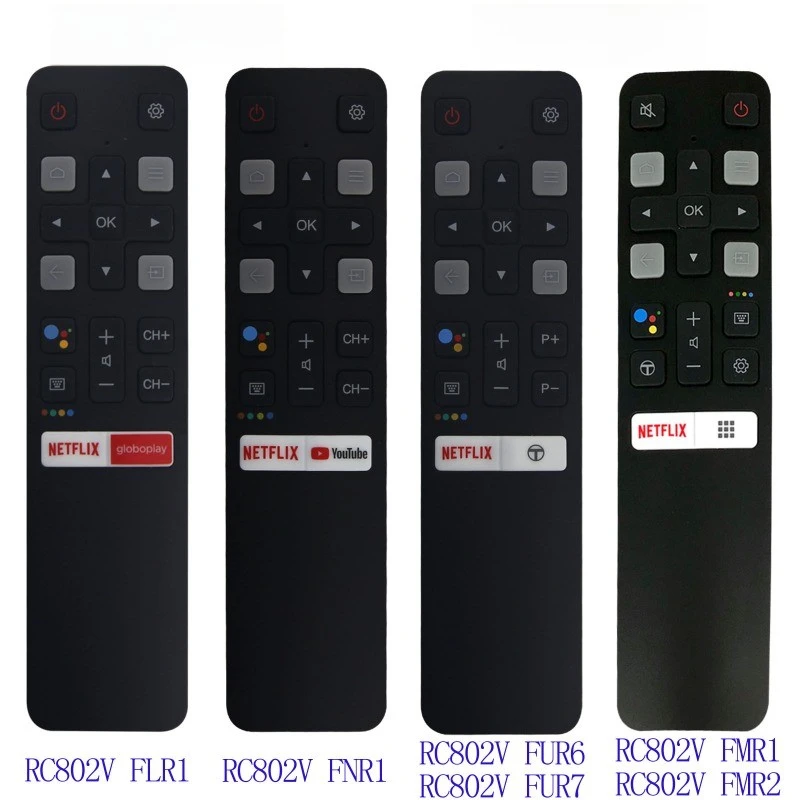 

Smart Home Infrared TV Remote Control RC802V FMR1 FUR5 FUR6 FNR1 FLR1 for TCL Android 4K Smart TV RC802 FUR4 FUR7 FUR9 FUR2