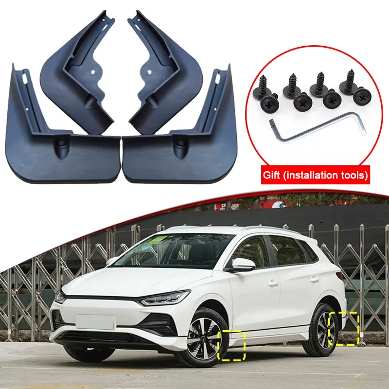 

Car Styling Fit For BYD E2 2023 2024 2025 ABS Car Mud Flaps Splash Guard Mudguards MudFlaps Front Rear Fender Auto Accessories