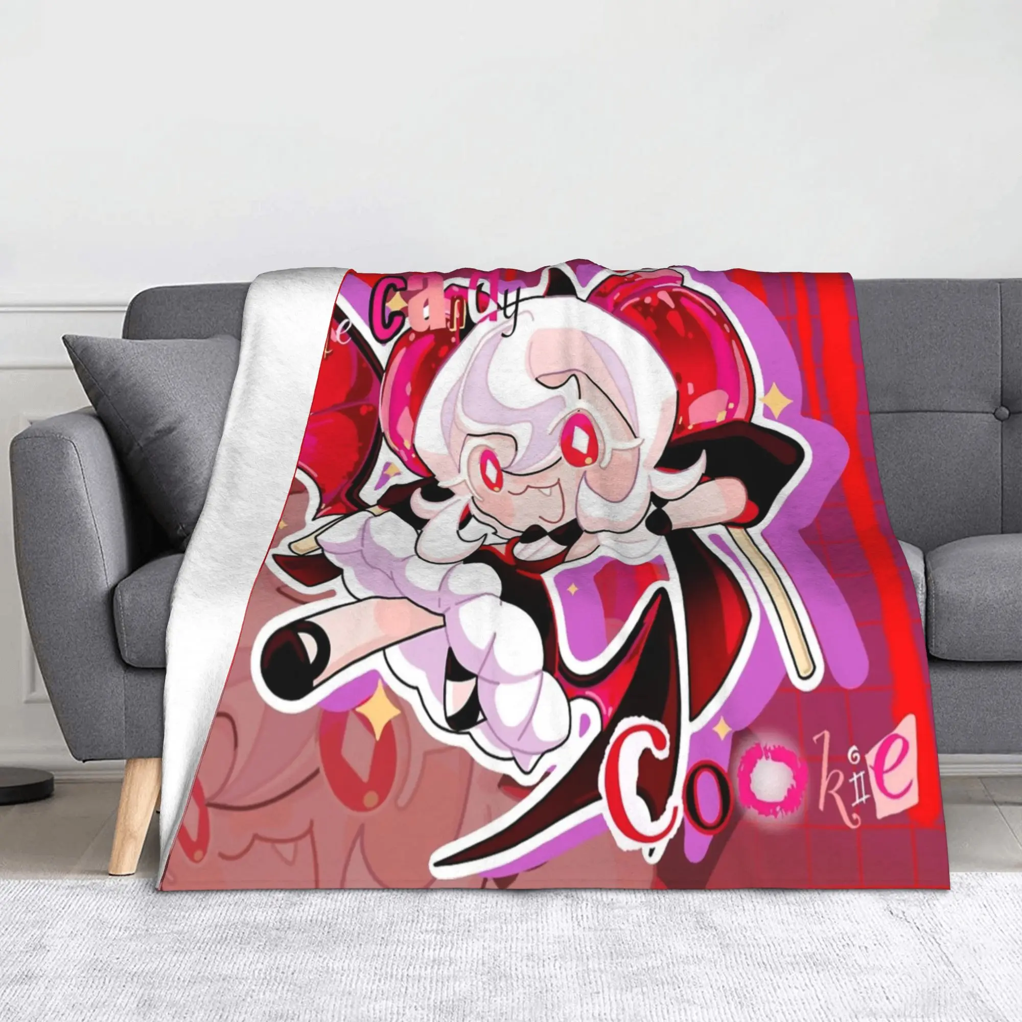 apple candy Cookie Run Kingdom Wool Blanket  Custom Throw Blanket for  Sofa Bedding Lounge 200x150cm Rug Piece
