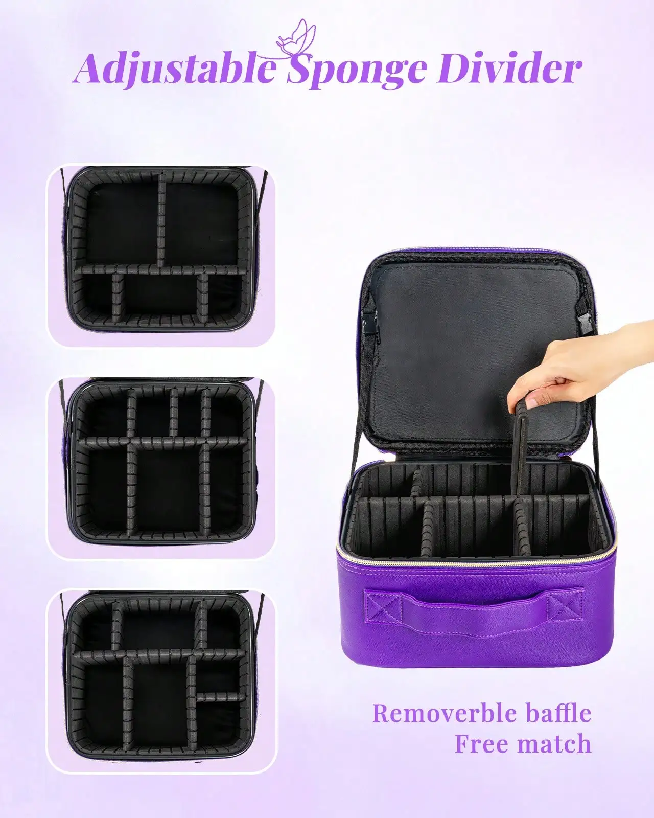 His Portable, Large-Capacity Travel Makeup Bag Features Six Compartments And Is Perfect For Storing Various Cosmetics. It's Ideal For Carrying With You Anytime, Such As For School, Returning To Campus, Valentine's Day, Weddings, And Birthdays.