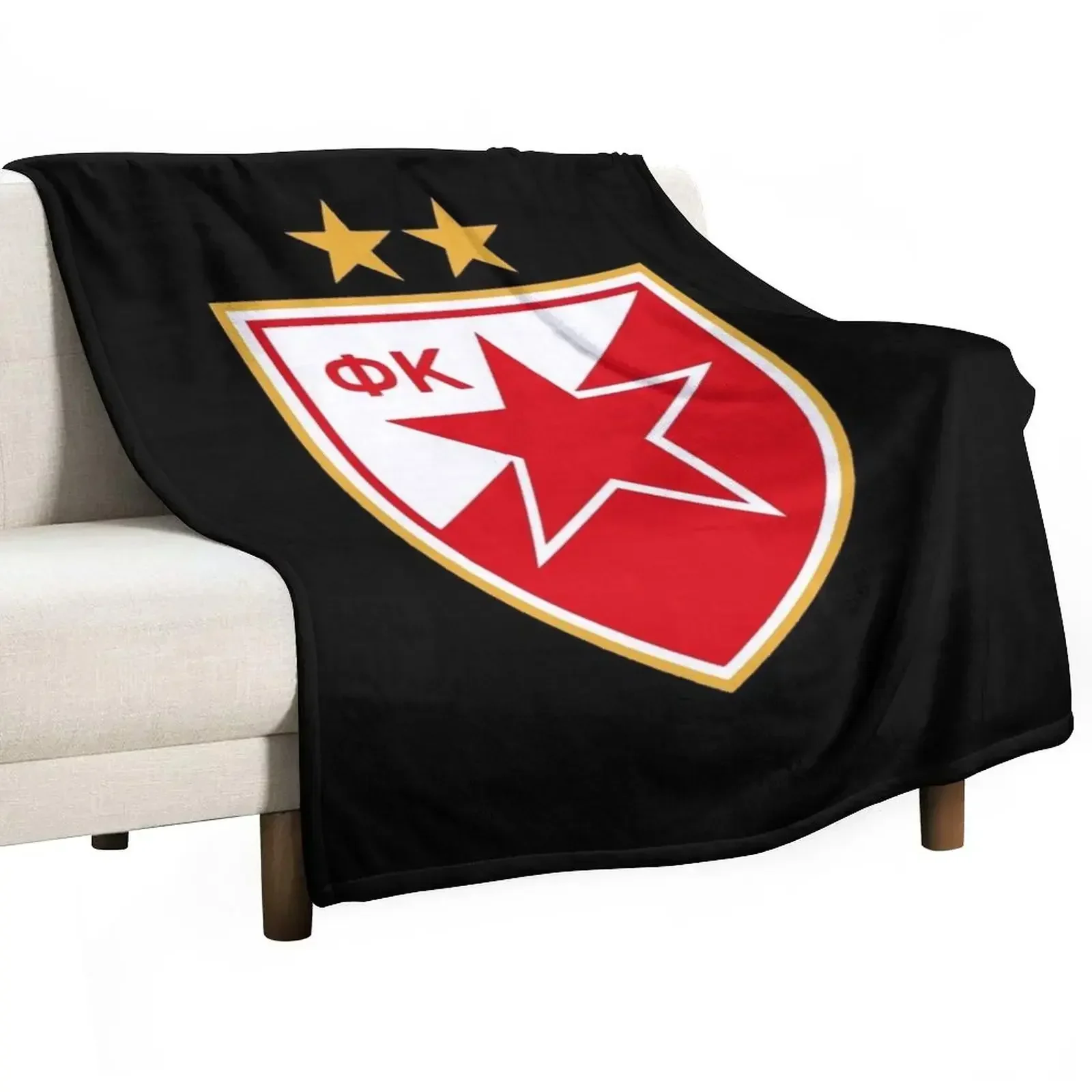 Red Star Belgrade Throw Blanket Winter beds blankets ands Flannel Decorative Beds Blankets