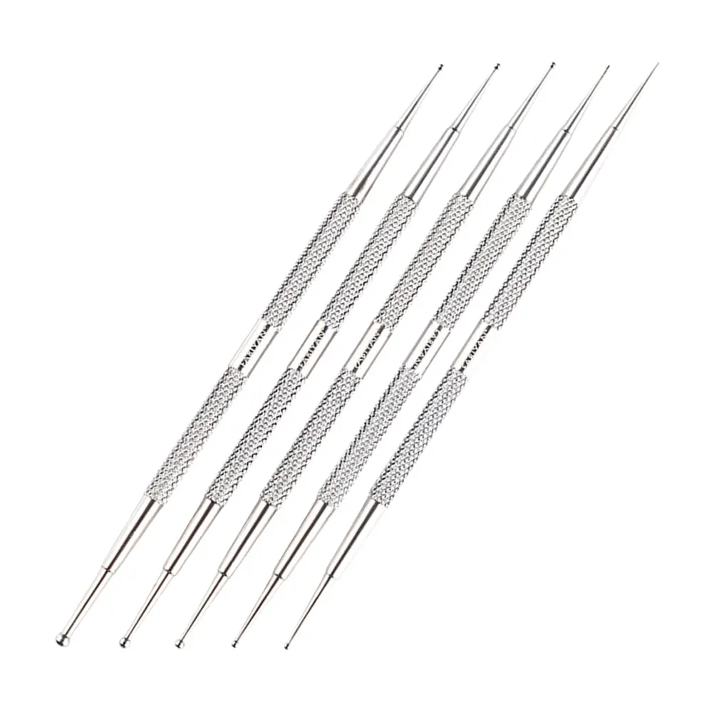 5 Stück Edelstahl Nail Art Bohrer Diamantstifte für DIY Zeichnung Maniküre Zubehör Praktische Werkzeuge Kunstbedarf