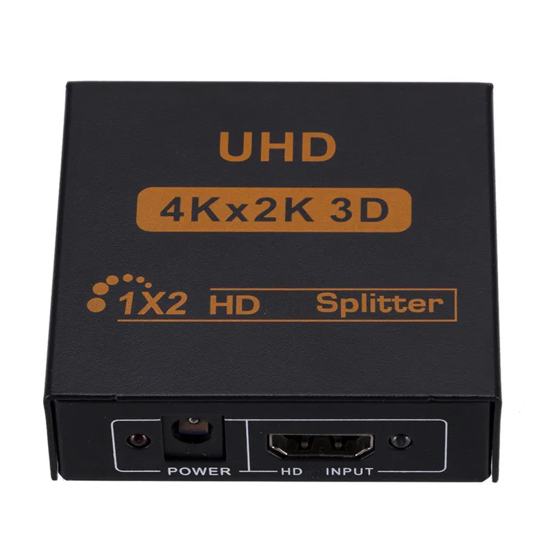 4K 2K Splitter UHD 3D HDMI-compatible Splitter HD 1X2 1080P Switch Split 1 in 2 out Switcher For HDTV DVD PS3/4 Xbox PC