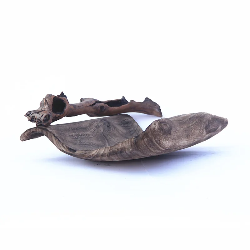 Handmade wooden craft tray pendulum snack fruit plate homestay home desktop ornament solid wood