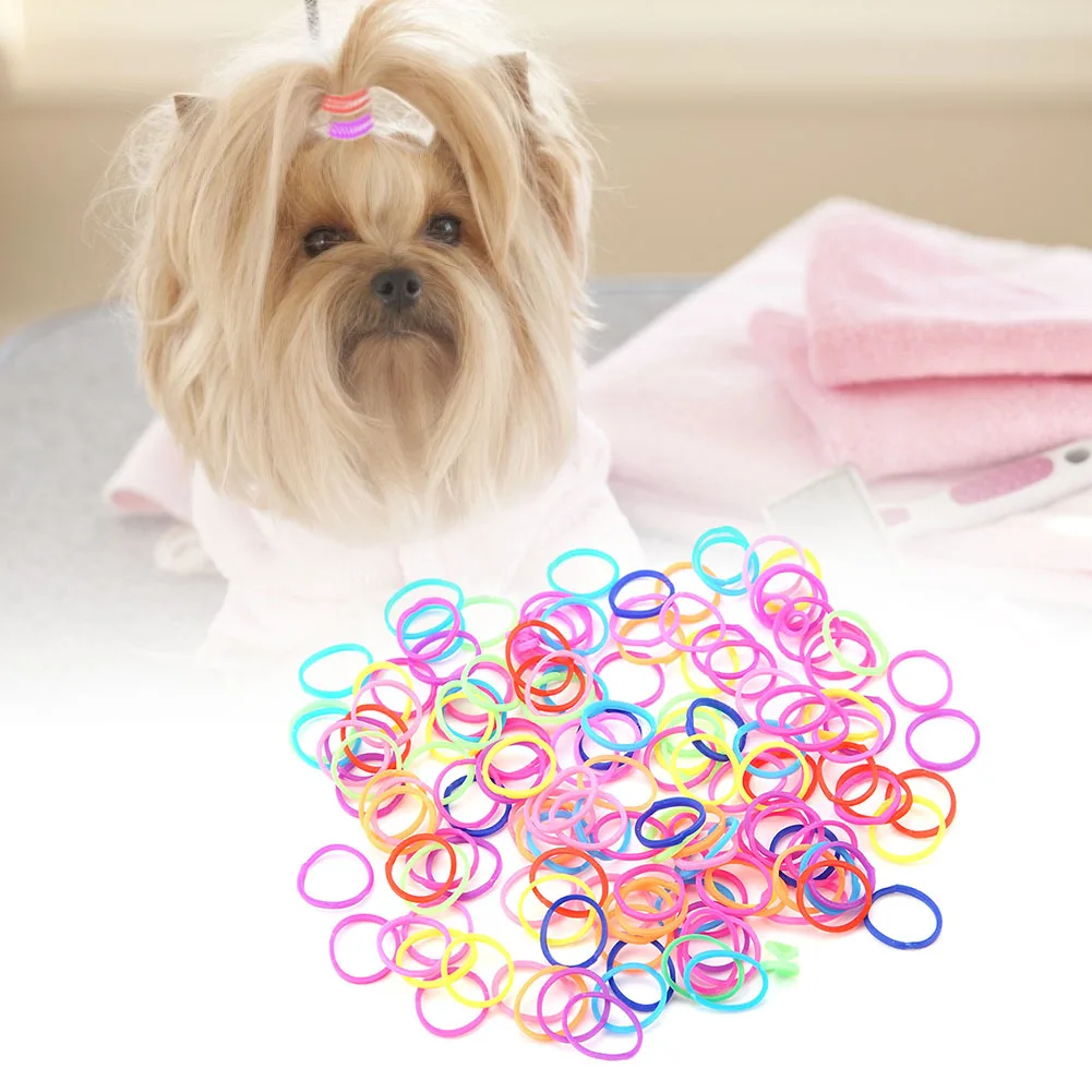 Pet Dog Cat High Elasticity Rubber Bands Grooming Hair Accessories