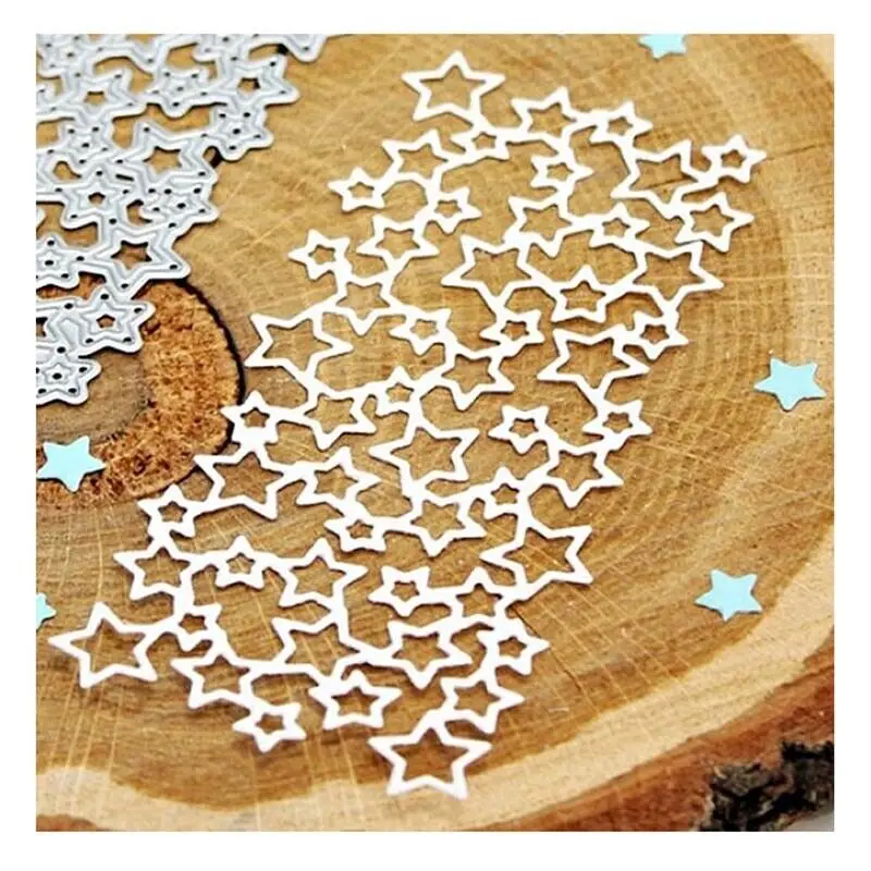 Star Background Frame DIY Metal Cutting Dies Stencil Scrapbook Album Stamp Paper Card Embossing Decor Craft Knife Mould