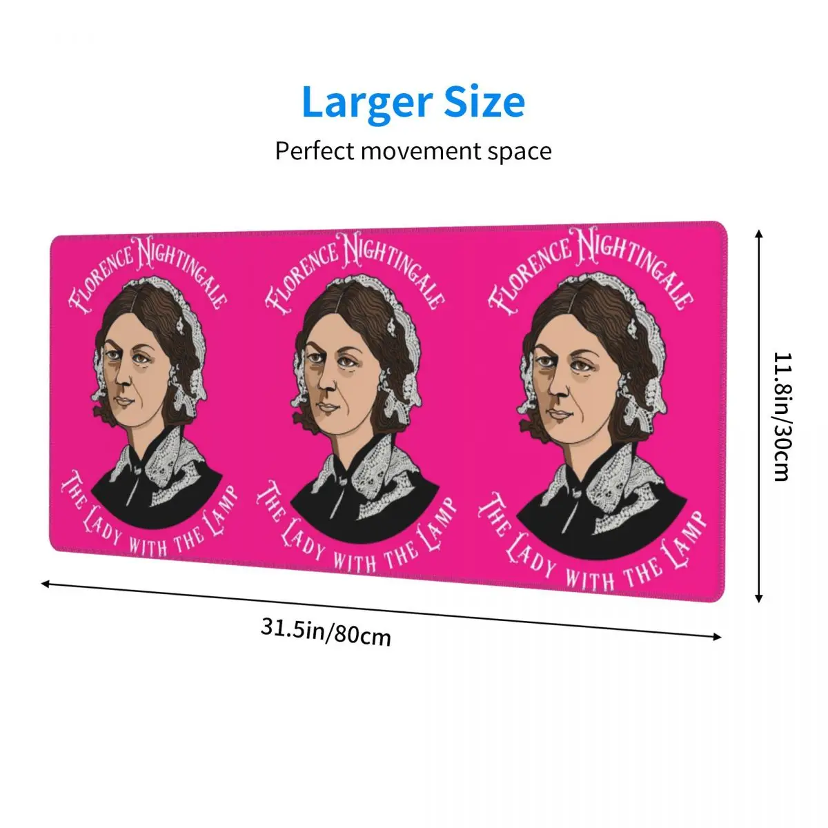 Florence Nightingale Nursing Pie Chart Pioneer Large Mouse Pad Computer Keyboard Mouse Mat Gaming PC Laptop Desk Mat Table Mats