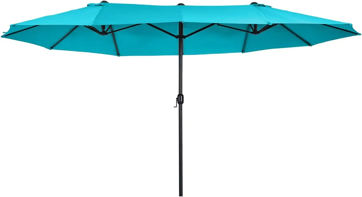 

Extra Large Patio Umbrella, Double-Sided Outdoor Umbrella with Crank Handle and Air Vents for Backyard, Deck, Pool, Market