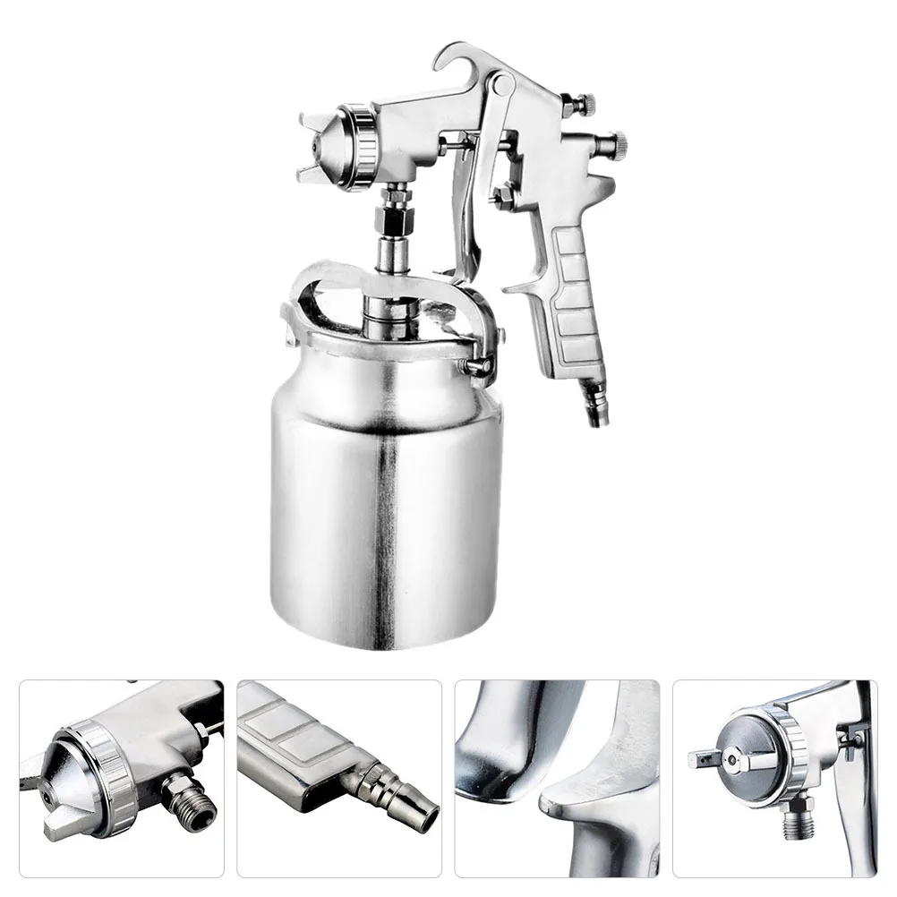 

1Pcs Paint Sprayer Pneumatic Metal High Pressure Spray Adjustable Flow Professional Coating Tool