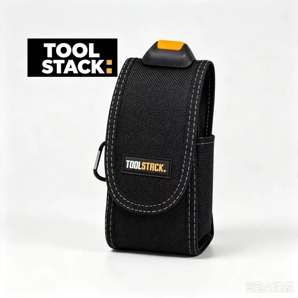 TOOLSTACK Smartphone Pouch Double-layer High Quality Durable Oxford Electrician Work Bag Waist Pack with Mobile Phone Holder