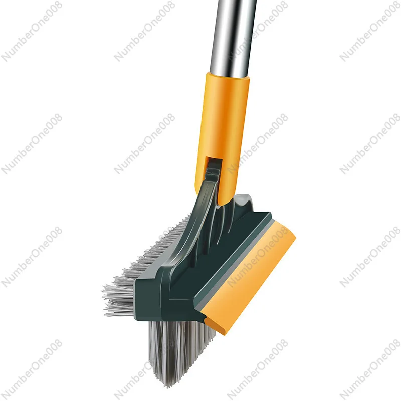 Toilet brush floor brush gap cleaning scraper brush floor seam brush three-in-one long handle