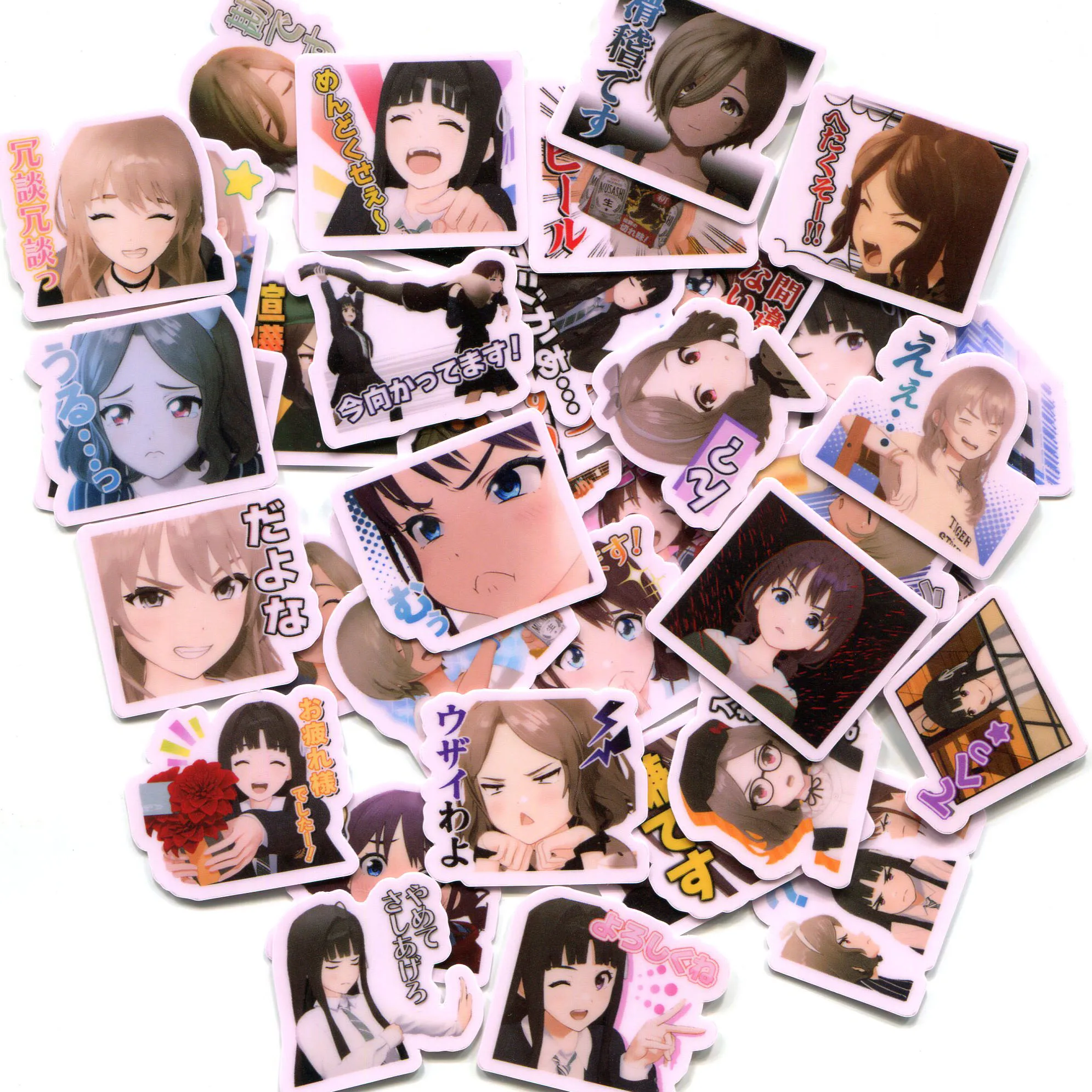 女の子のためのDIYバンドクライステッカー、2-3cm、40個