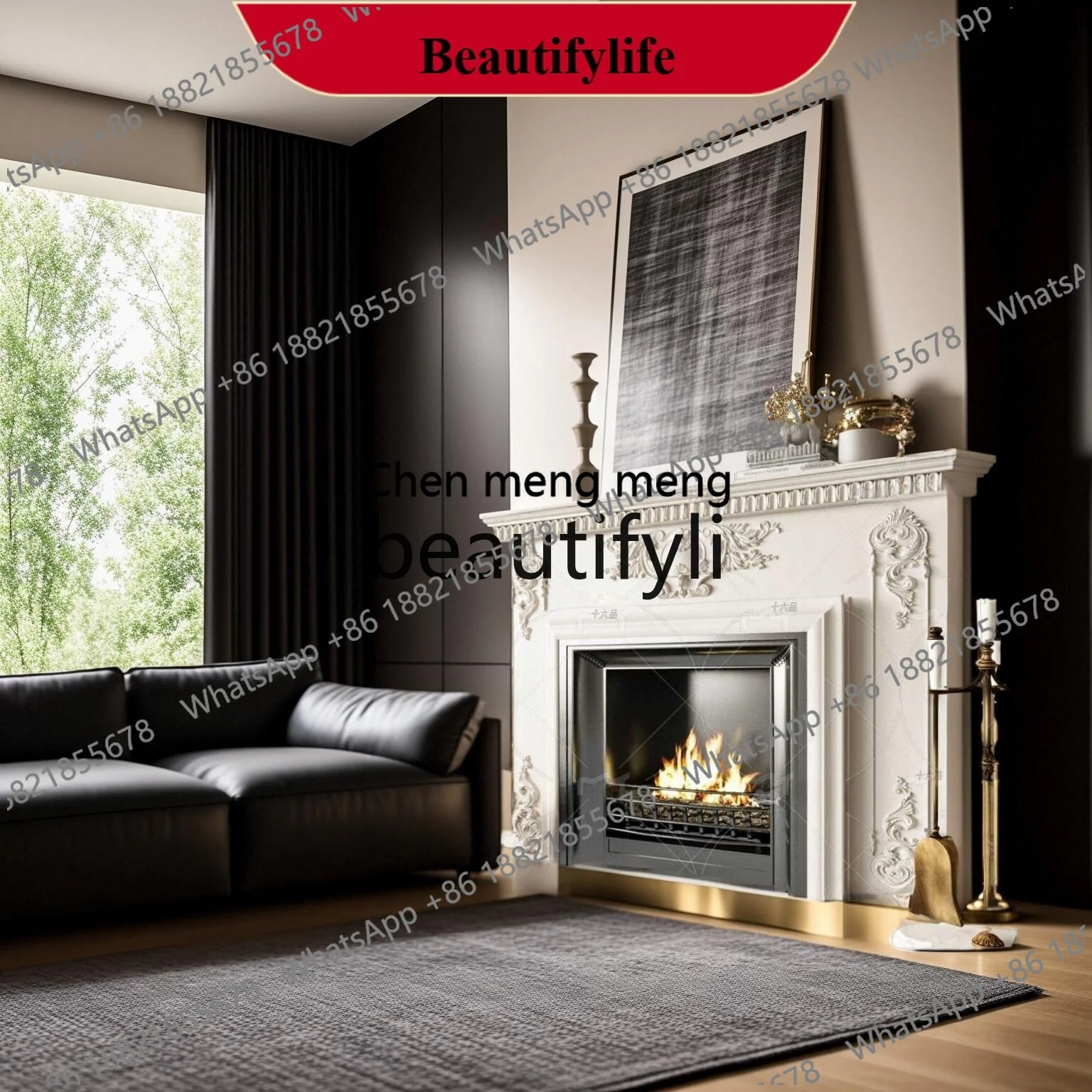 

Z183 Камин в европейском стиле, американский ретро, роскошный фон, стена, французская элегантность, современный вход, камин для хранения, человек