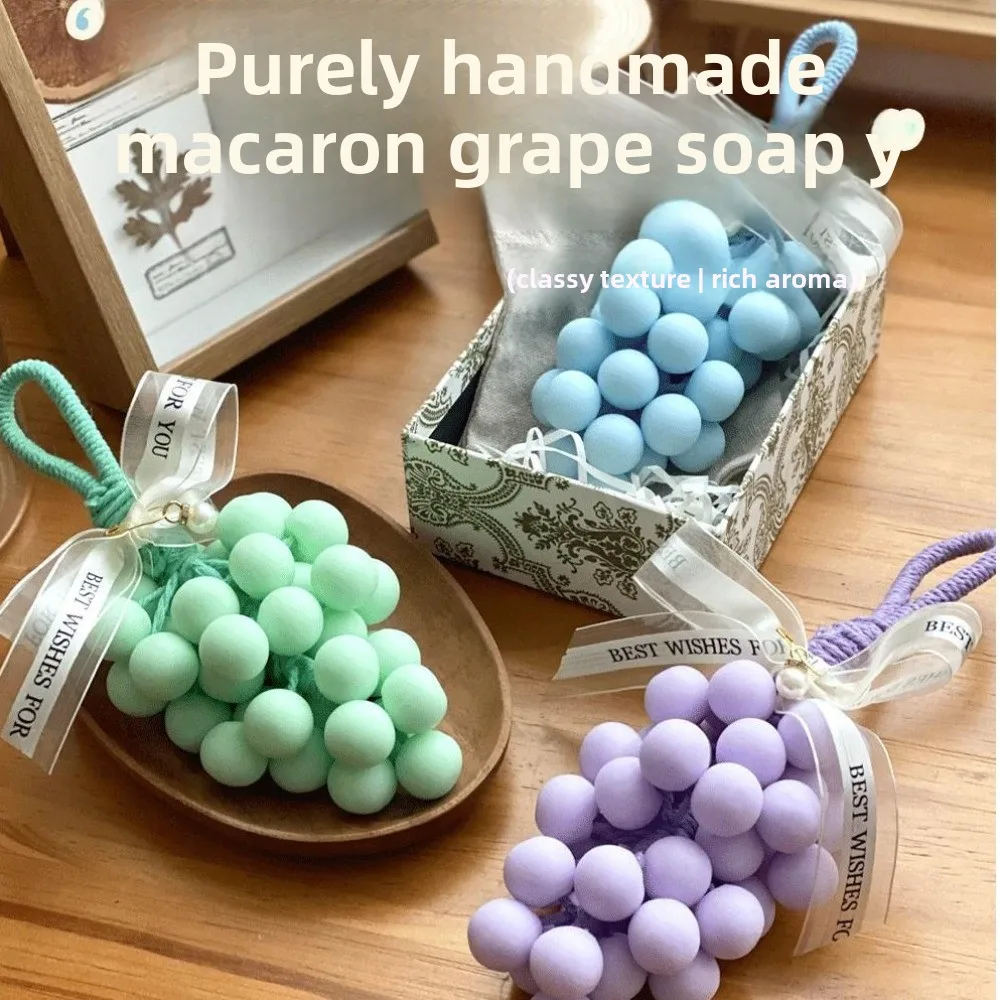 

Новый макарон, виноградное мыло, виноградные украшения, креативный домашний сувенир, виноградный пучок, мыло ручной работы, автомобильные товары для ароматерапии, ванны