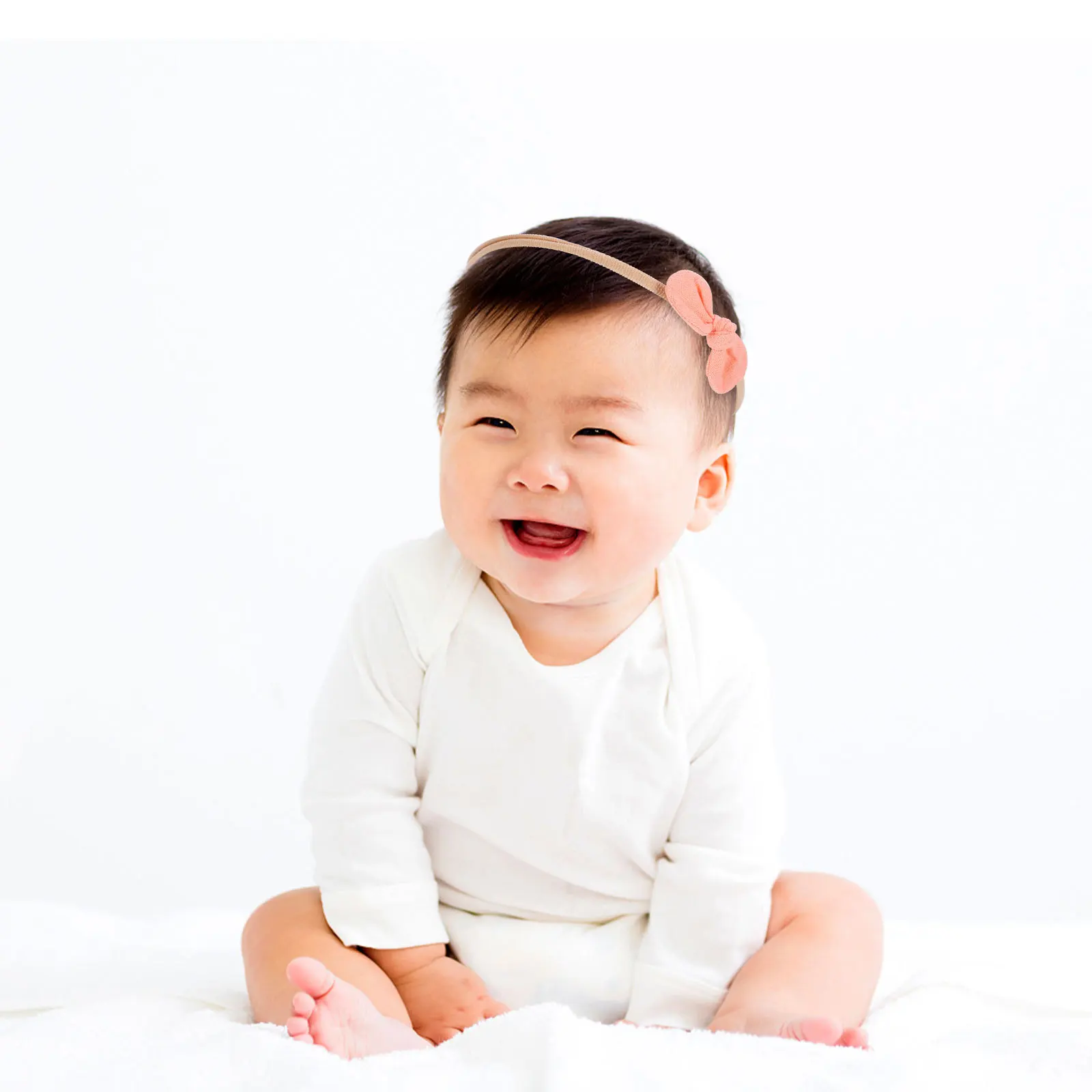 

10Pcs Elastic Baby Hair Band Traceless Soft Nylon Headband Cute Ear Design Party Wedding Photography Headwear Baby Headband