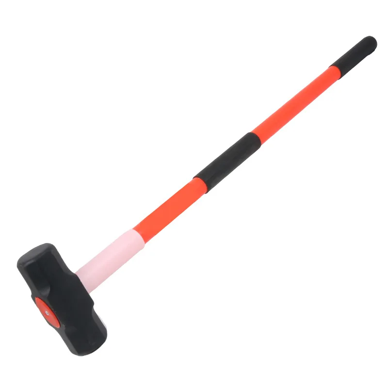 Long - Soft Plastic Handle Wall Breaking Sledge- Sub-Tool Damping Sheath Octagon Hammer