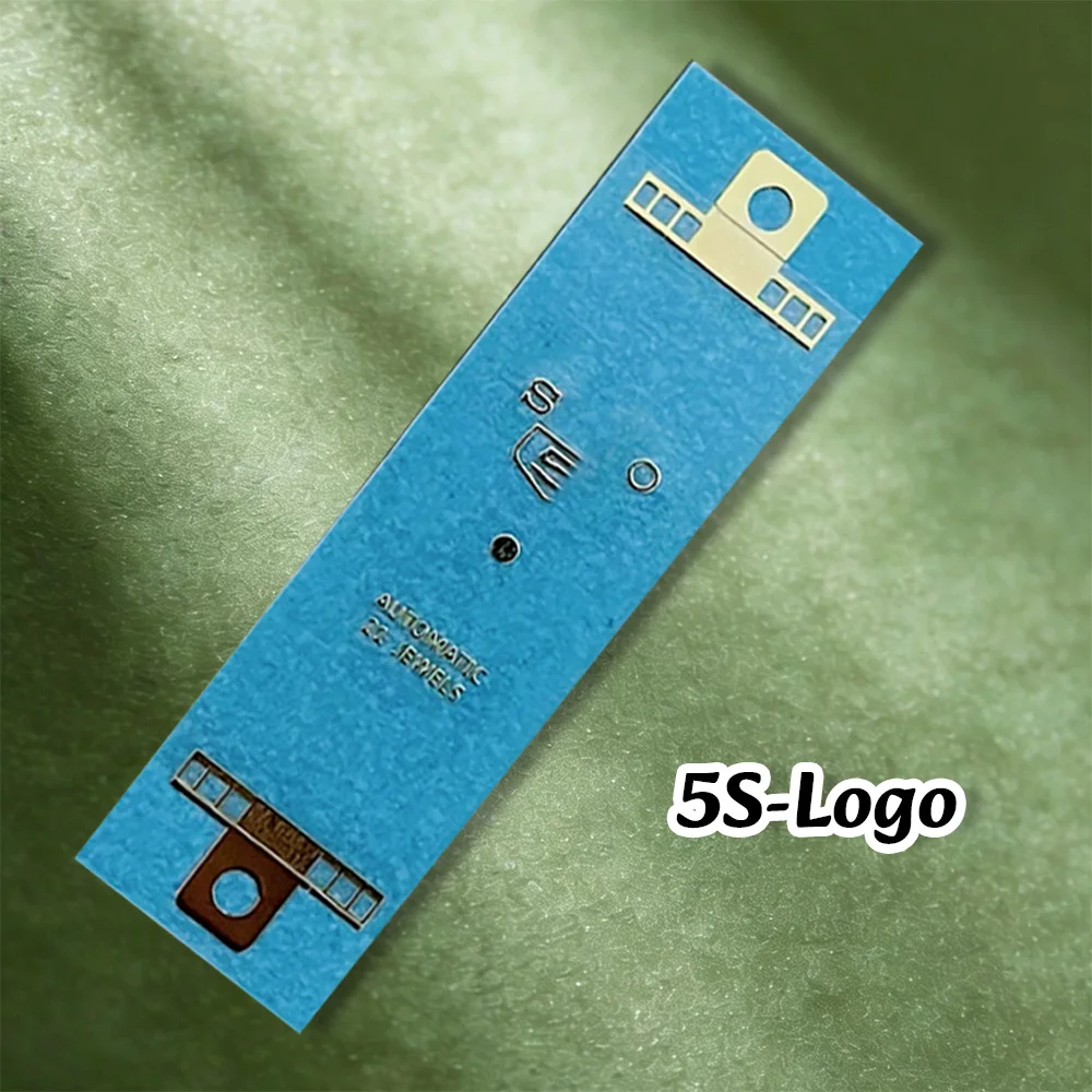 NH S Logo Neuer 3D-Metall-Logo-Aufkleber, geeignet für 27–30 mm flache Zifferblätter, vierfarbiger Aufkleber, Zubehör für die Modifikation von Uhren