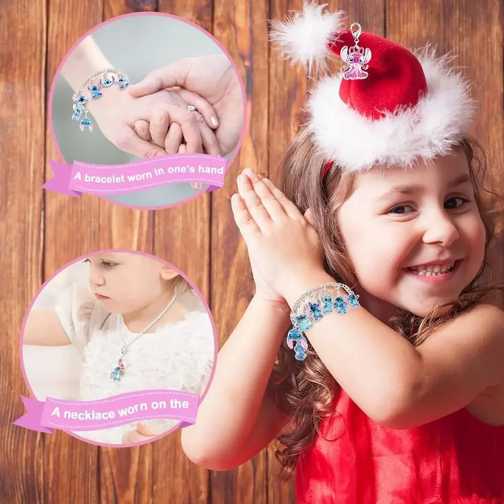 غرزة عيد الميلاد تقويم القدوم صندوق عشوائي 24 يوما عيد الميلاد العد التنازلي Diy بها بنفسك مجوهرات سوار قلادة صنع عدة هدية ألعاب أطفال