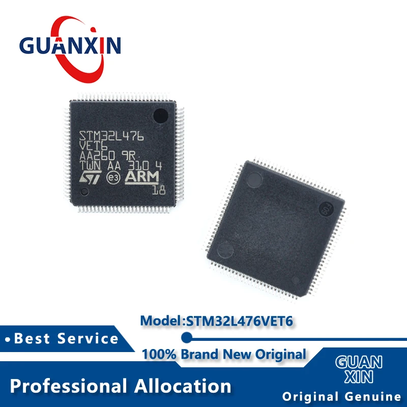 

100% New Marking STM32L476VET6 STM32L476VET6TR LQFP-100 STM32L476