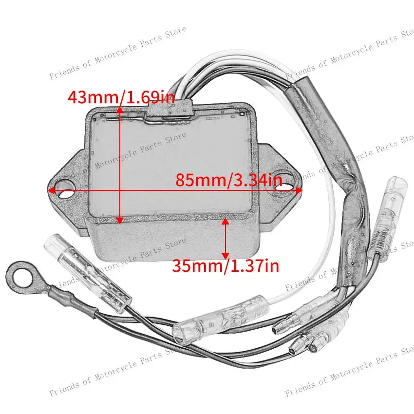 Motorcycle Ignitor CDI Box Module Unit for Yamaha 4 4A 4C 5 5C 5CS CMHS/L MS/LH (CS) MHS/L (VMAX) MHS/L 6E0-85540-72