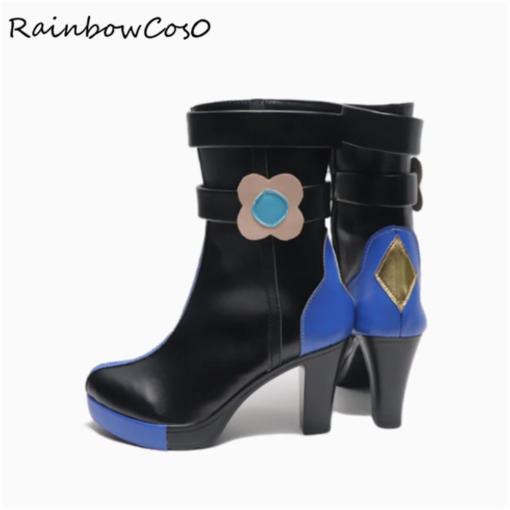Agafya Genshin Impact Cosplay scarpe stivali gioco Anime Halloween RainbowCos0 W4287