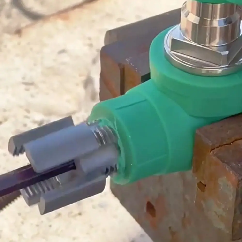 4/6 Points Water Pipe Thread Opener Inside and Outside Together Waterpipe Tapping Tool Pvc Water Pipe Internal Thread Opener