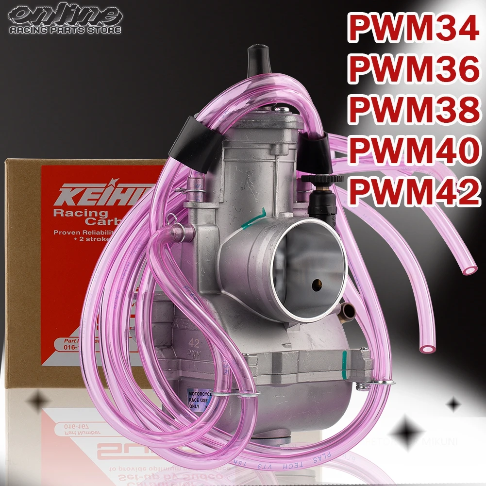 PWM 34 36 38 40 42mm Motorcycle Carburetor For KEIHIN Universal Shift Karts Racing Motorcycle Scooter ATV KTM 250CC 300CC Carb