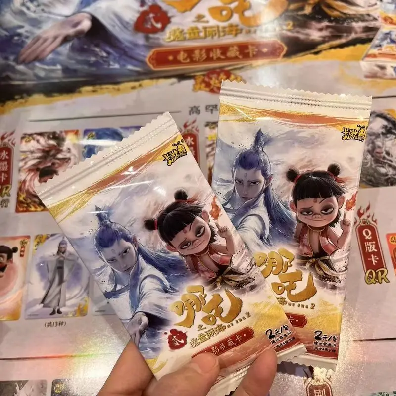 Nieuwe Kayou Ne Zha 2-kaart Nezha'S Demon Kind brult de zee Chinese mythologie en legendes pakket collectie kaarten kinderen speelgoed cadeau