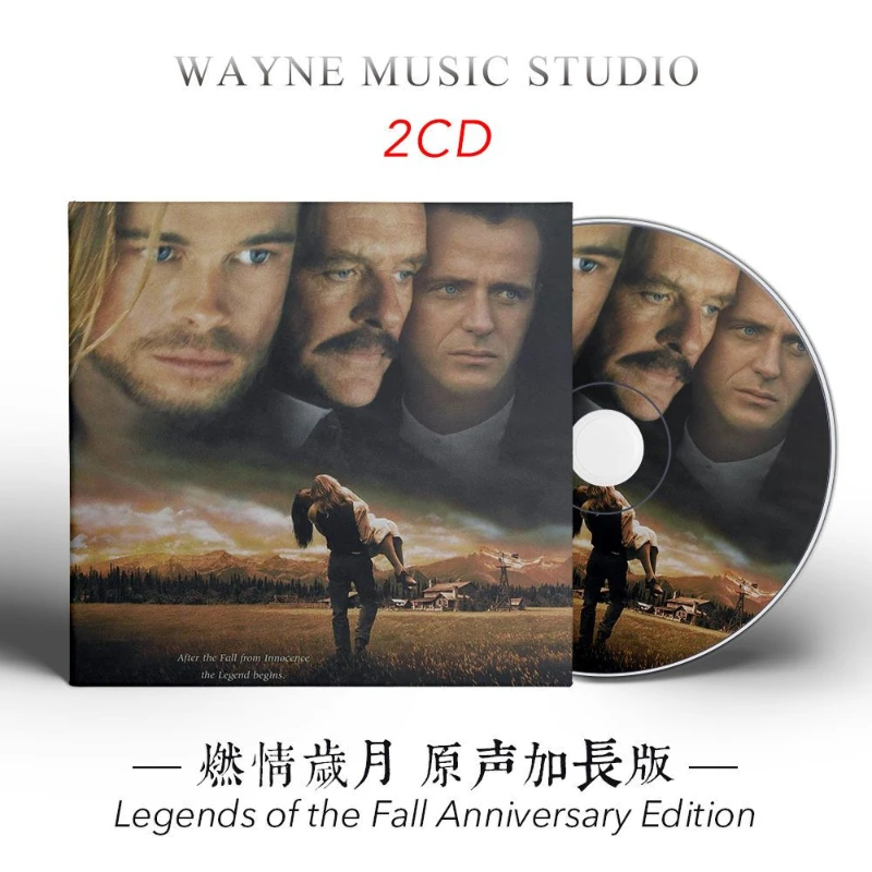 

Movie Legends of The Fall James Horner Music CD Greatest Hits OST Album 2pcs Music Record Cosplay Walkman Car Soundtracks Box