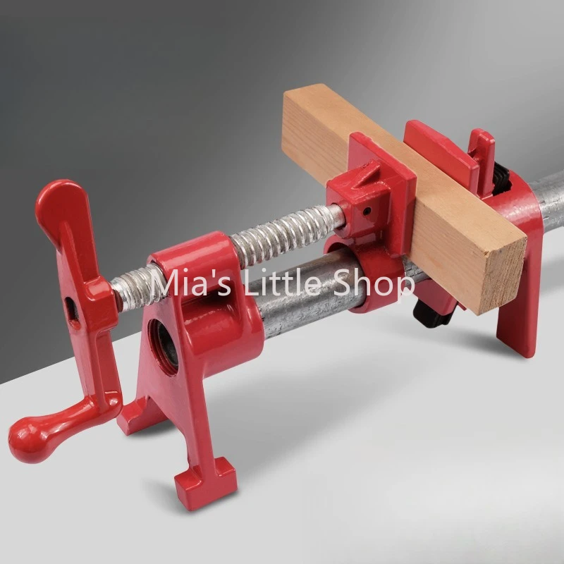 Woodworking Furniture Splicing Pipe Clamp, Vertical 6 Inch Quick Clamp Fixed Holding Fixture Tool
